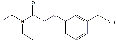 2-[3-(aminomethyl)phenoxy]-N,N-diethylacetamide Struktur