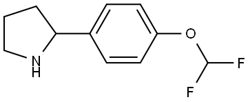 2-[4-(difluoromethoxy)phenyl]pyrrolidine Struktur