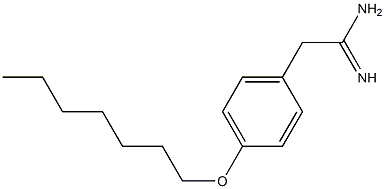 2-[4-(heptyloxy)phenyl]ethanimidamide Struktur
