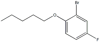 2-bromo-4-fluoro-1-(pentyloxy)benzene Struktur