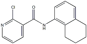 2-chloro-N-(5,6,7,8-tetrahydronaphthalen-1-yl)pyridine-3-carboxamide Struktur