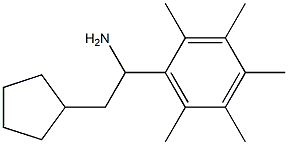 2-cyclopentyl-1-(2,3,4,5,6-pentamethylphenyl)ethan-1-amine Structure