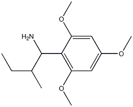 2-methyl-1-(2,4,6-trimethoxyphenyl)butan-1-amine Struktur