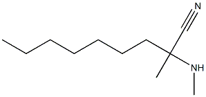 2-methyl-2-(methylamino)nonanenitrile Struktur