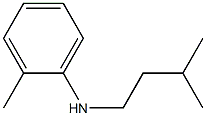 2-methyl-N-(3-methylbutyl)aniline Struktur
