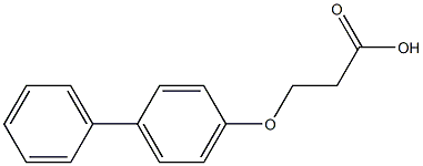 3-(1,1'-biphenyl-4-yloxy)propanoic acid Struktur