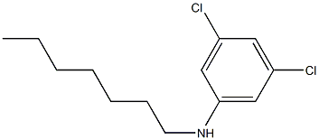 3,5-dichloro-N-heptylaniline Struktur