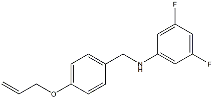 3,5-difluoro-N-{[4-(prop-2-en-1-yloxy)phenyl]methyl}aniline Struktur