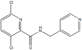 3,6-dichloro-N-(pyridin-4-ylmethyl)pyridine-2-carboxamide Struktur