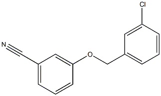 3-[(3-chlorophenyl)methoxy]benzonitrile Struktur