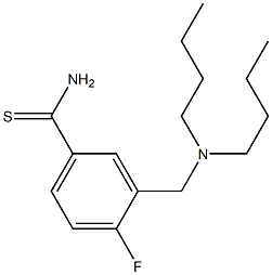 3-[(dibutylamino)methyl]-4-fluorobenzene-1-carbothioamide Structure