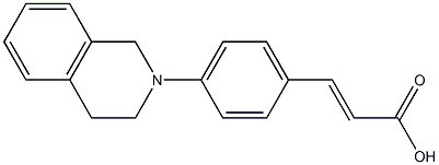 3-[4-(1,2,3,4-tetrahydroisoquinolin-2-yl)phenyl]prop-2-enoic acid Struktur