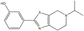 3-[5-(propan-2-yl)-4H,5H,6H,7H-pyrido[4,3-d][1,3]thiazol-2-yl]phenol Struktur