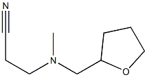 3-[methyl(oxolan-2-ylmethyl)amino]propanenitrile Struktur