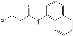 3-chloro-N-(naphthalen-1-yl)propanamide Struktur