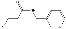 3-chloro-N-(pyridin-3-ylmethyl)propanamide Struktur