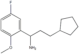 3-cyclopentyl-1-(5-fluoro-2-methoxyphenyl)propan-1-amine Struktur