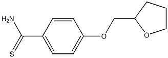 4-(tetrahydrofuran-2-ylmethoxy)benzenecarbothioamide Struktur