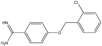 4-[(2-chlorobenzyl)oxy]benzenecarboximidamide Struktur