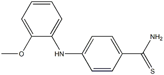4-[(2-methoxyphenyl)amino]benzene-1-carbothioamide Struktur
