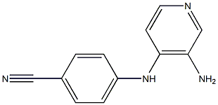 4-[(3-aminopyridin-4-yl)amino]benzonitrile Structure