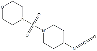 4-[(4-isocyanatopiperidine-1-)sulfonyl]morpholine Struktur