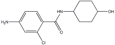 4-amino-2-chloro-N-(4-hydroxycyclohexyl)benzamide Struktur