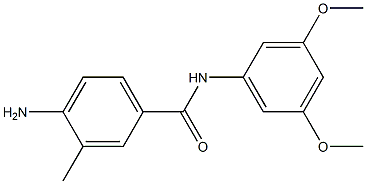 4-amino-N-(3,5-dimethoxyphenyl)-3-methylbenzamide Struktur