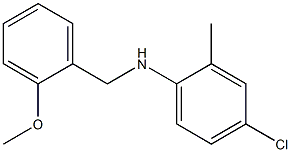 4-chloro-N-[(2-methoxyphenyl)methyl]-2-methylaniline Struktur