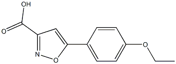 5-(4-ethoxyphenyl)isoxazole-3-carboxylic acid Struktur