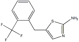 5-[2-(trifluoromethyl)benzyl]-1,3-thiazol-2-amine Struktur