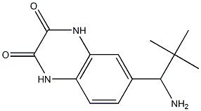 6-(1-amino-2,2-dimethylpropyl)-1,2,3,4-tetrahydroquinoxaline-2,3-dione Struktur