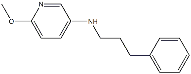 6-methoxy-N-(3-phenylpropyl)pyridin-3-amine Struktur