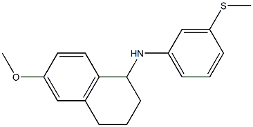 6-methoxy-N-[3-(methylsulfanyl)phenyl]-1,2,3,4-tetrahydronaphthalen-1-amine Struktur