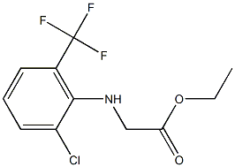 ethyl 2-{[2-chloro-6-(trifluoromethyl)phenyl]amino}acetate Struktur