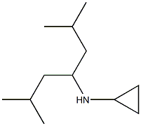 N-(2,6-dimethylheptan-4-yl)cyclopropanamine Struktur