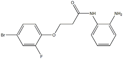 N-(2-aminophenyl)-3-(4-bromo-2-fluorophenoxy)propanamide Struktur