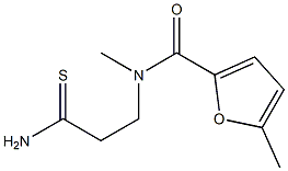 N-(2-carbamothioylethyl)-N,5-dimethylfuran-2-carboxamide Struktur