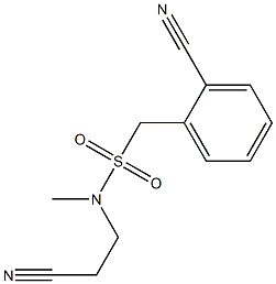 N-(2-cyanoethyl)(2-cyanophenyl)-N-methylmethanesulfonamide Structure