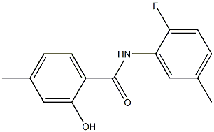 N-(2-fluoro-5-methylphenyl)-2-hydroxy-4-methylbenzamide Structure