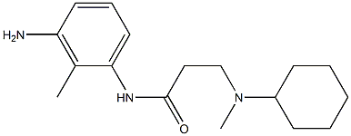 N-(3-amino-2-methylphenyl)-3-[cyclohexyl(methyl)amino]propanamide Struktur