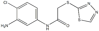 N-(3-amino-4-chlorophenyl)-2-(1,3,4-thiadiazol-2-ylsulfanyl)acetamide Struktur