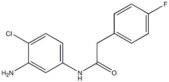 N-(3-amino-4-chlorophenyl)-2-(4-fluorophenyl)acetamide Struktur
