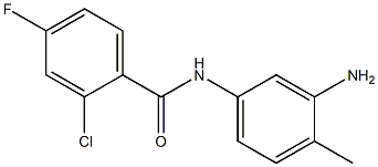 N-(3-amino-4-methylphenyl)-2-chloro-4-fluorobenzamide Struktur