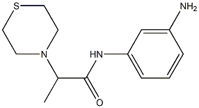 N-(3-aminophenyl)-2-(thiomorpholin-4-yl)propanamide Struktur