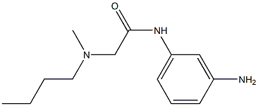 N-(3-aminophenyl)-2-[butyl(methyl)amino]acetamide Struktur