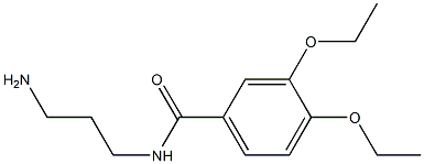 N-(3-aminopropyl)-3,4-diethoxybenzamide Struktur