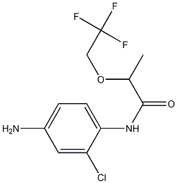 N-(4-amino-2-chlorophenyl)-2-(2,2,2-trifluoroethoxy)propanamide Struktur