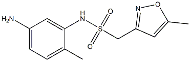 N-(5-amino-2-methylphenyl)-1-(5-methyl-1,2-oxazol-3-yl)methanesulfonamide Struktur