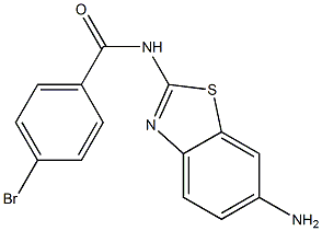 N-(6-amino-1,3-benzothiazol-2-yl)-4-bromobenzamide Struktur